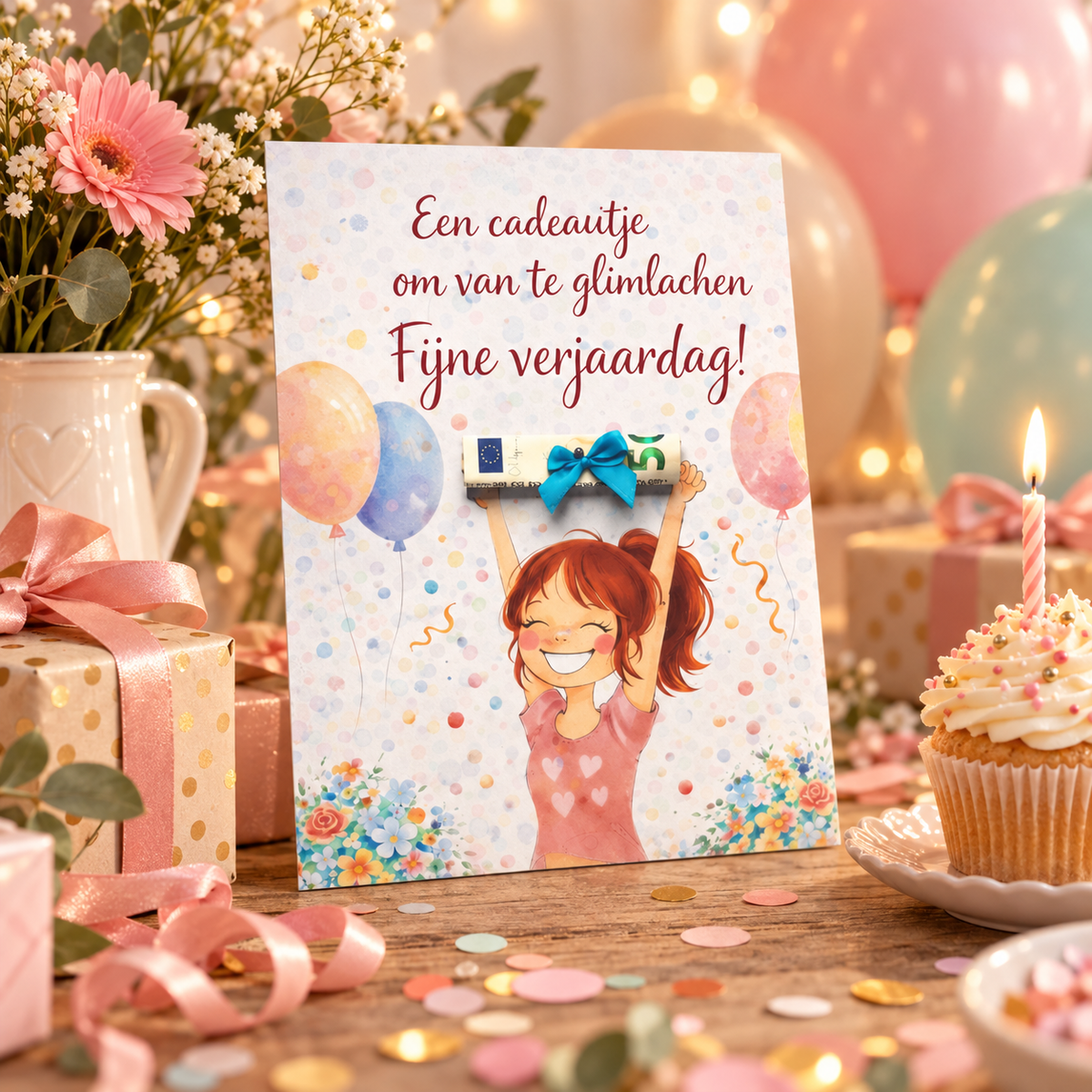 Last Minute Verjaardag Geldcadeau - PDF Direct Download - Een cadeautje om van te glimlachen