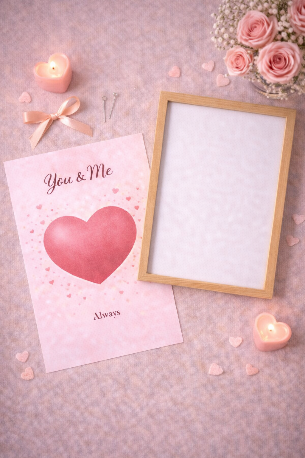 Valentijn Geldcadeau DIY Pakket – You & Me | Fotolijst Cadeau
