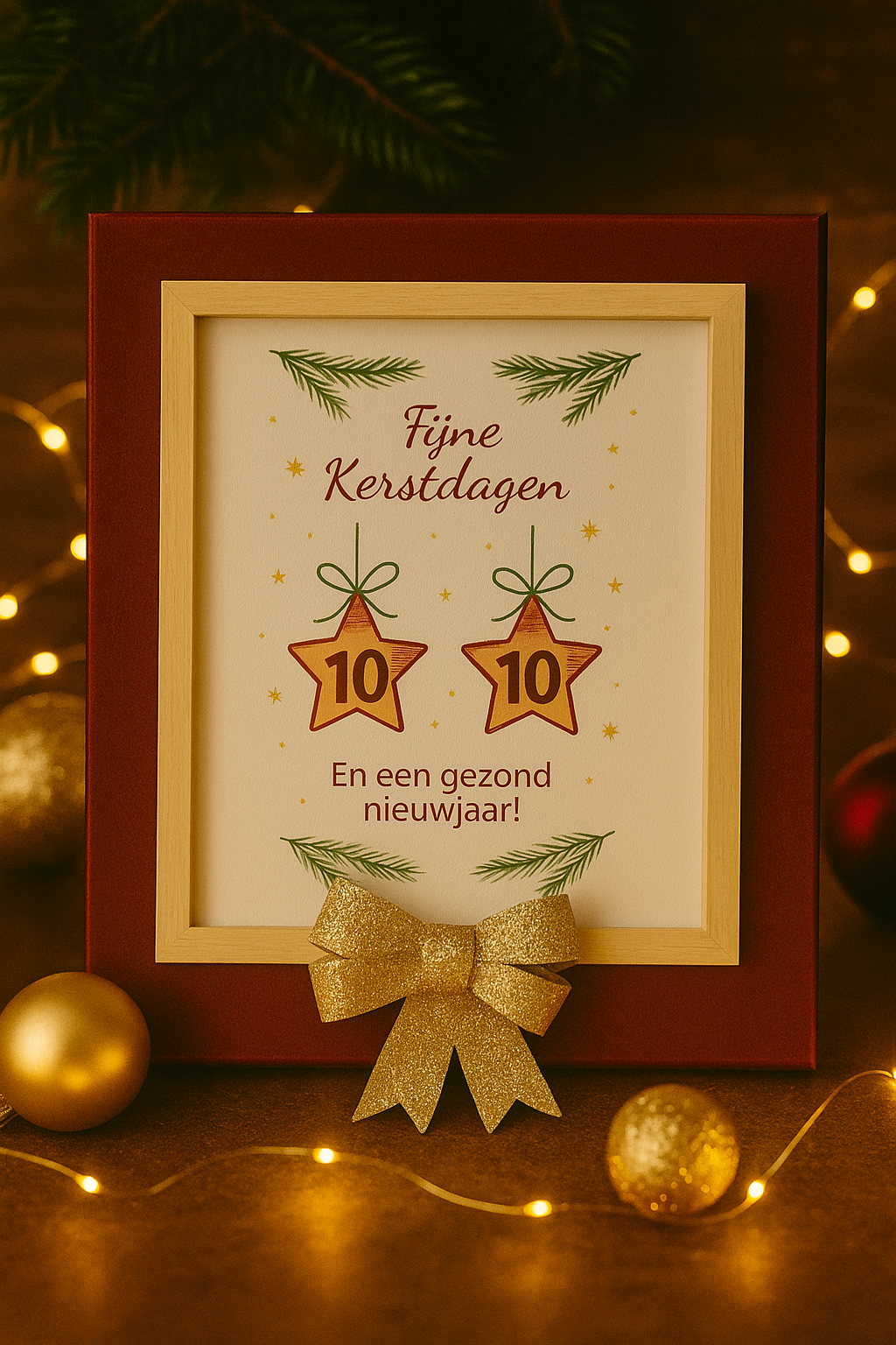 🌟 Fijne Kerstdagen – Twee Sterren