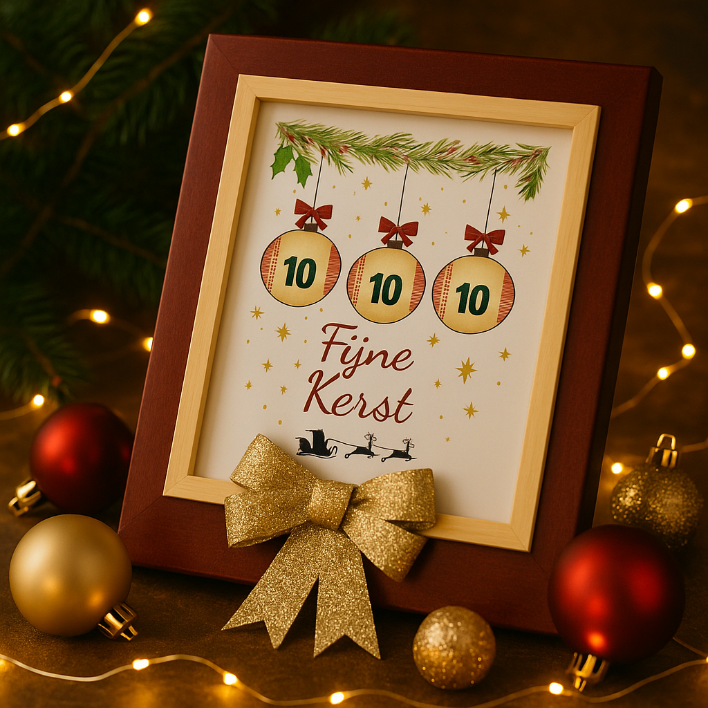 🎄 Fijne Kerst – Drie Kerstballen