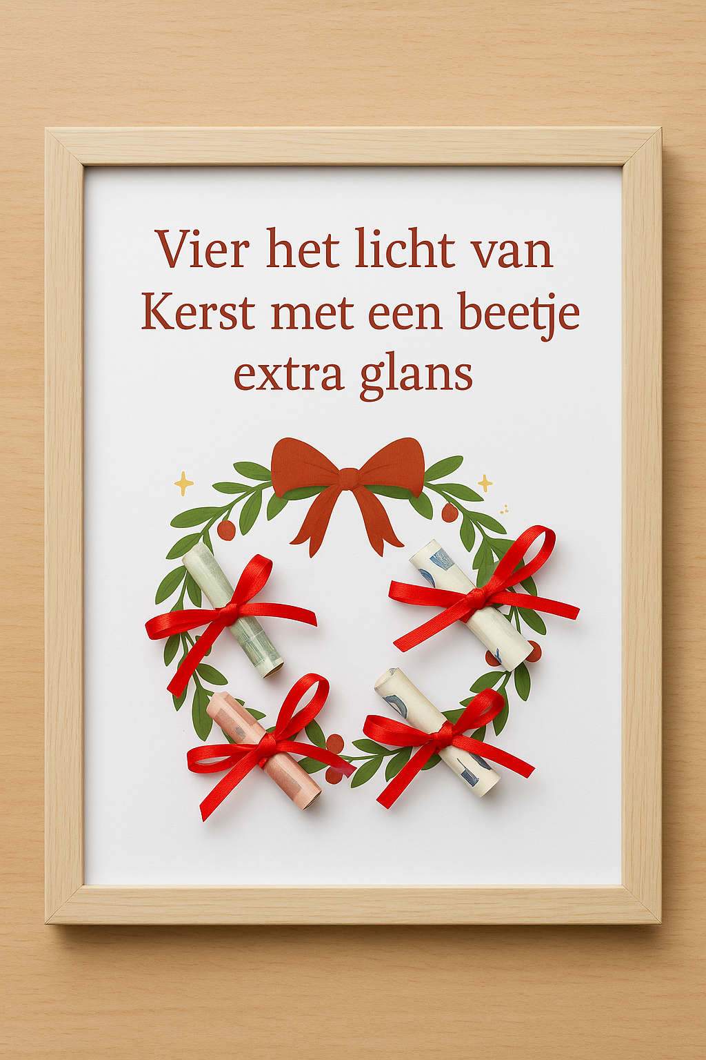 ✨ Kerstkrans-Vier het licht van Kerst