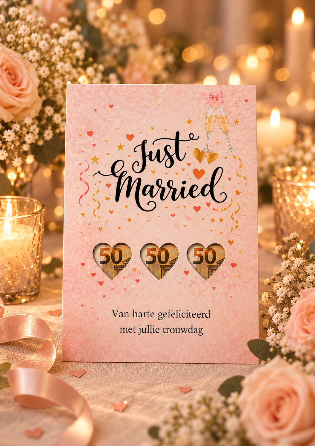 Last Minute Bruiloft Geldcadeau – PDF Direct Download – Just Married
