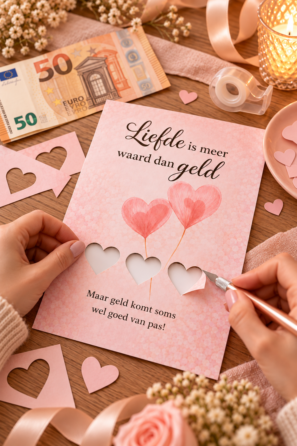 Last Minute Bruiloft Geldcadeau PDF - Liefde is Meer Waard