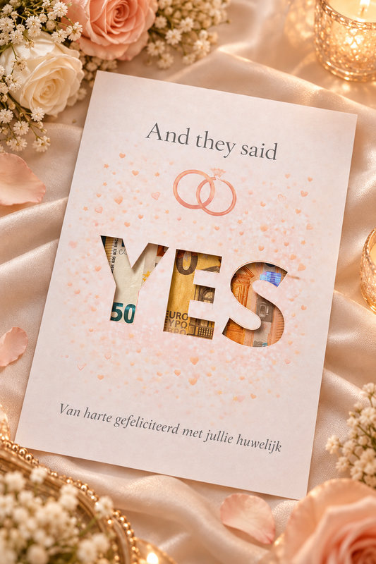 Last Minute Bruiloft Geldcadeau – PDF Direct Download – YES