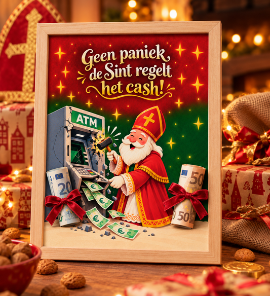 Geldcadeau Sinterklaas DIY Pakket - Geen paniek de Sint regelt het cash