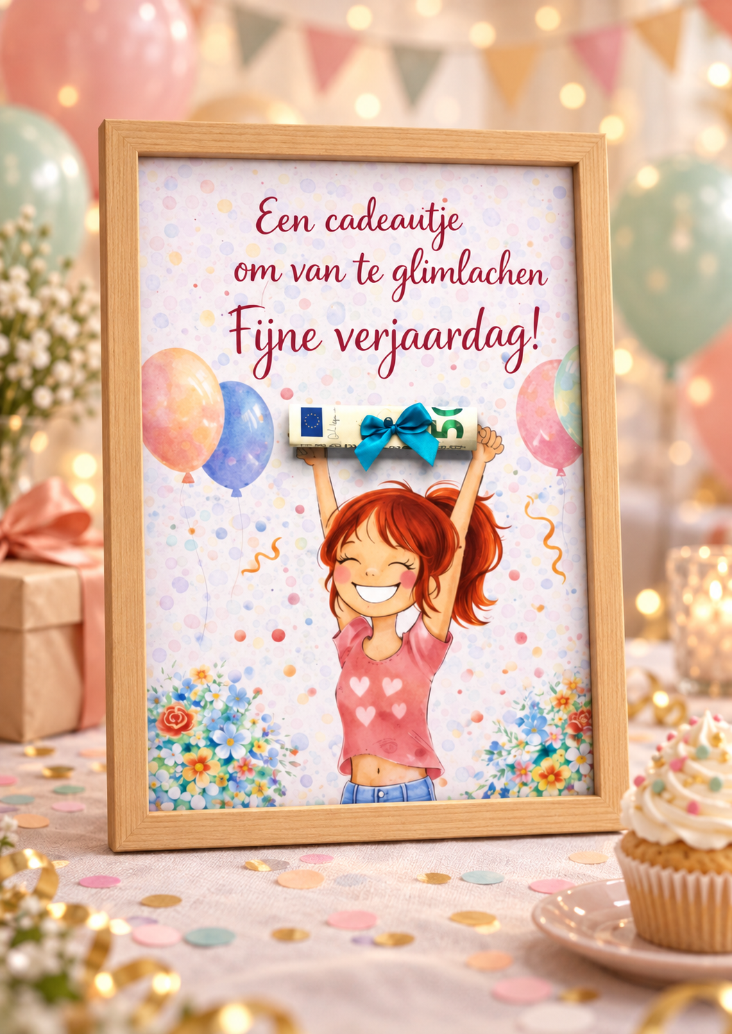Geldcadeau Verjaardag DIY Pakket – Een cadeautje om van te glimlachen