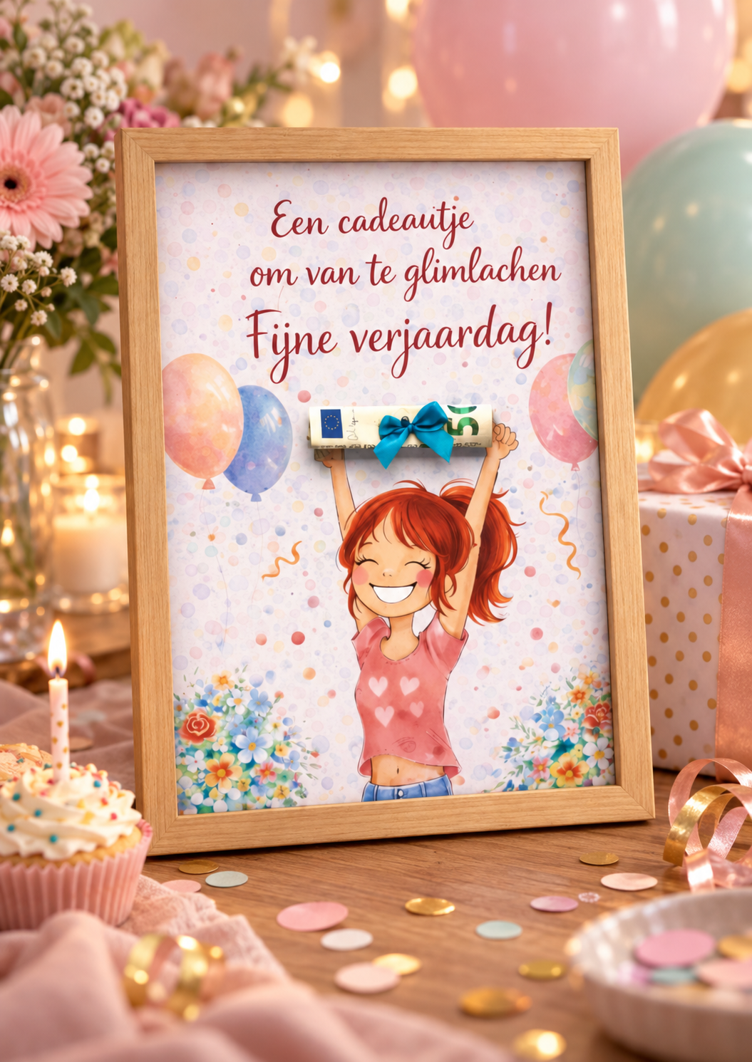 Geldcadeau Verjaardag DIY Pakket – Een cadeautje om van te glimlachen