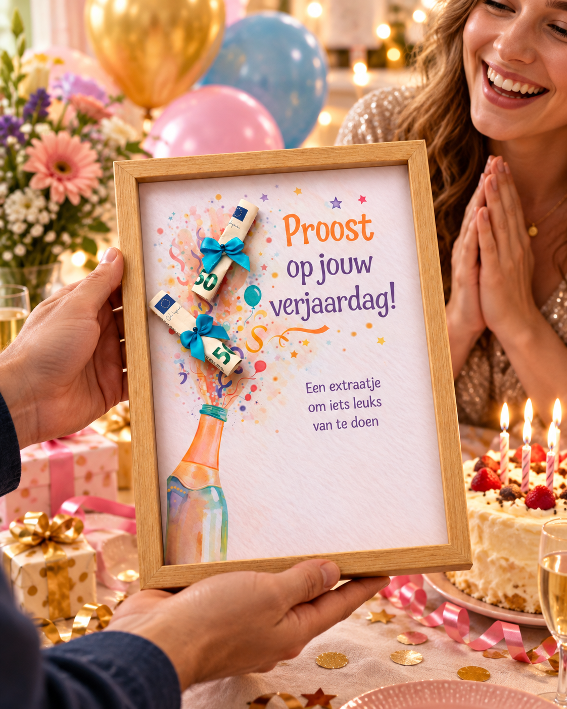 Geldcadeau Verjaardag DIY Pakket – Proost op jouw verjaardag