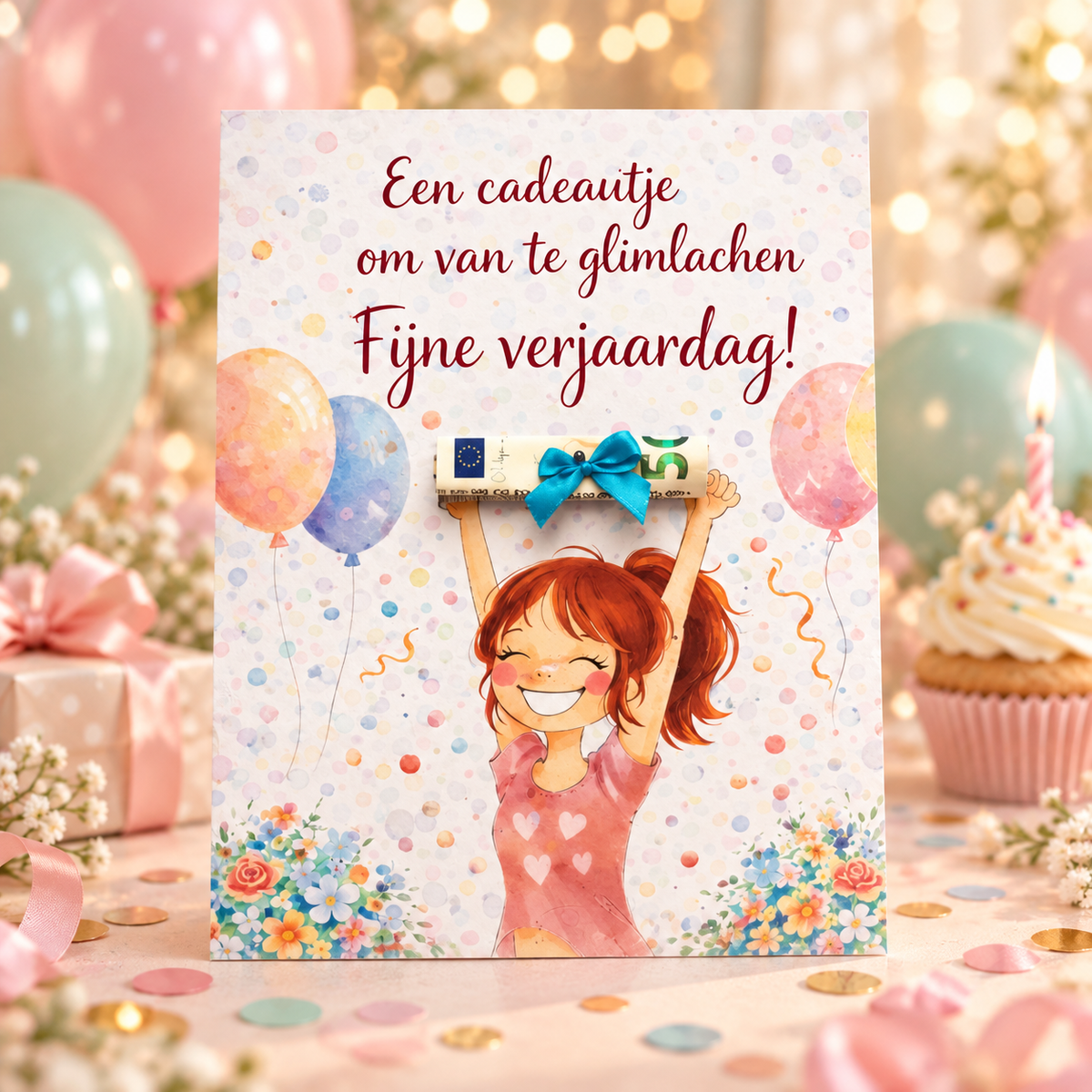 Last Minute Verjaardag Geldcadeau - PDF Direct Download - Een cadeautje om van te glimlachen