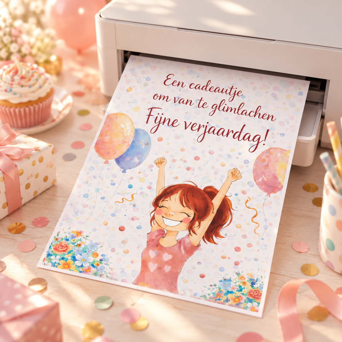 Last Minute Verjaardag Geldcadeau - PDF Direct Download - Een cadeautje om van te glimlachen