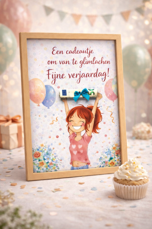 DIY Verjaardag Geldcadeau pakket - Een cadeautje om van te glimlachen