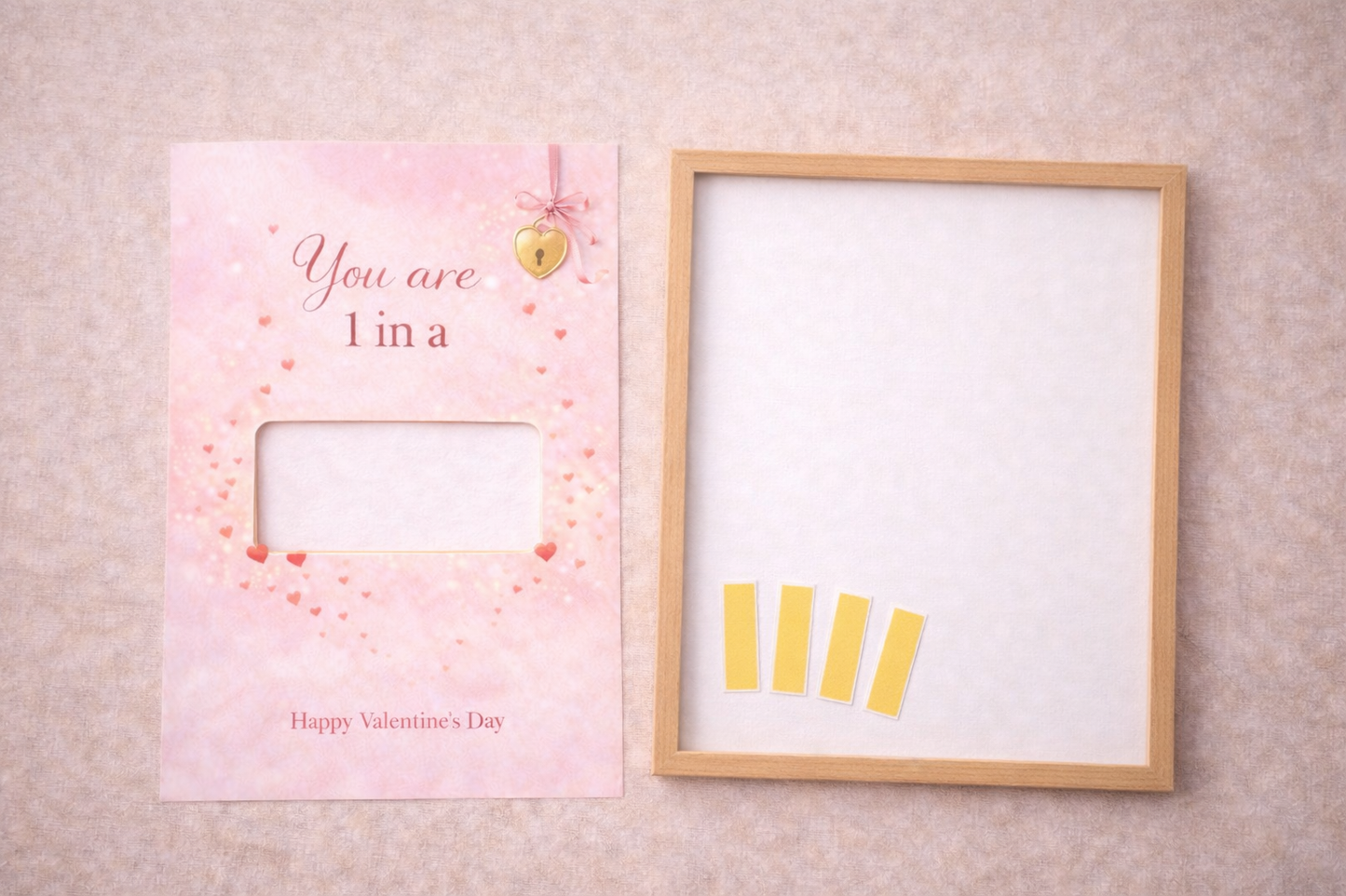 Valentijn Geldcadeau DIY Pakket – You Are 1 in a Million | Origineel Fotolijstcadeau