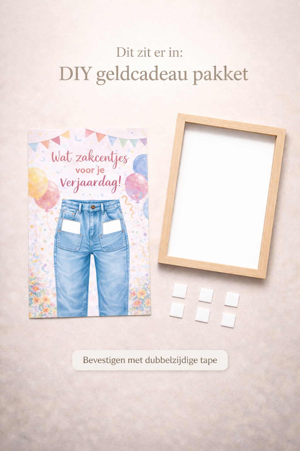 DIY Verjaardag Geldcadeau pakket – Zakcentjes voor je verjaardag (broek)