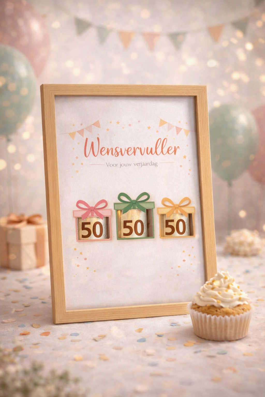 DIY Verjaardag Geldcadeau pakket – Wensvervuller