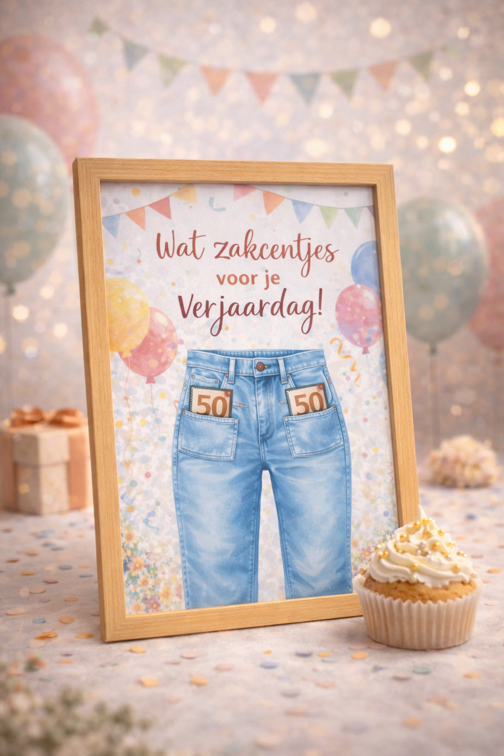 DIY Verjaardag Geldcadeau pakket – Zakcentjes voor je verjaardag (broek)