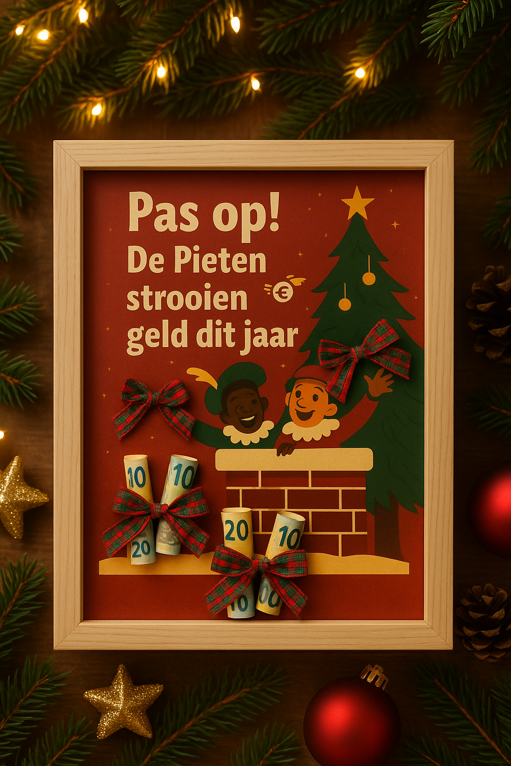 🎁Pas op! De Pieten strooien geld dit jaar” – DIY Geldcadeau Pakket.