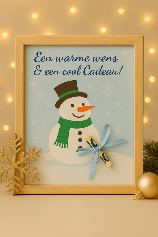 ❄️ Sneeuwpop – een warme wens & een cool cadeau