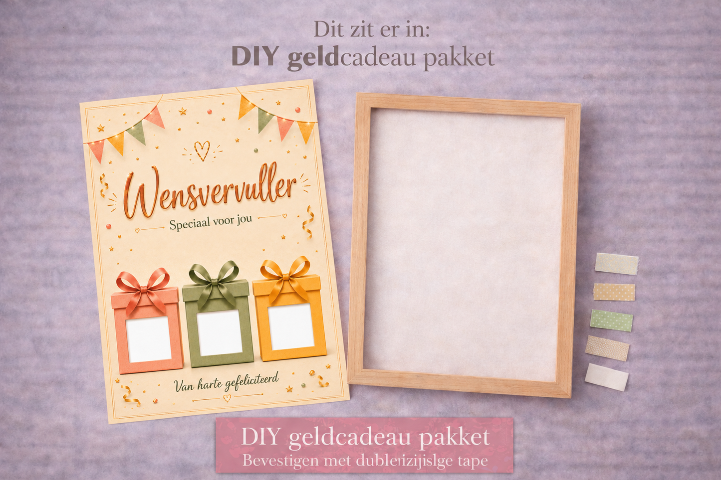 DIY Verjaardag Geldcadeau pakket – Wensvervuller